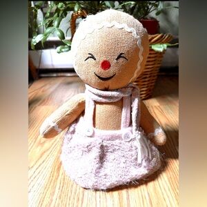 Weighted Gingerbread Girl Shelf Sitter,Doorstop,Home Decor,.Refurbished.